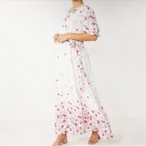 NWOT Draper James RSVP Floral Maxi Wrap Dress Size Large